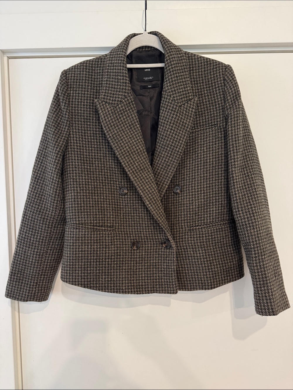 Mango Wool Blend Blazer Jacket Size S